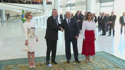 Lula recebe Alberto Fernández em Brasília