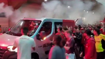 Resmen izdiham yaşandı! Internacional taraftarları Valencia'yı bakın nasıl karşıladı