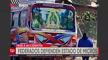 Dirigente responde a críticas a micros en Cochabamba