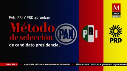 Estas son las tres etapas para elegir al candidato presidencial de la alianza 'Va por México'