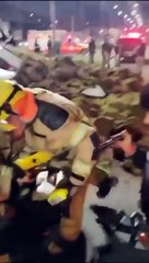 Caminhão com mais de 1 tonelada de maconha escondida tomba em frente a Batalhão da Polícia Militar