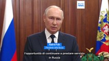 Putin invita i soldati della Wagner ad entrare nei ranghi dell'esercito russo