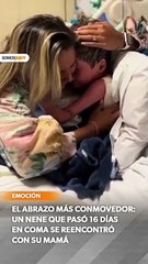 Un niño despertó del coma y se reencontró con su mamá