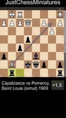 Capablanca overlooked a pretty Rook sacrifice