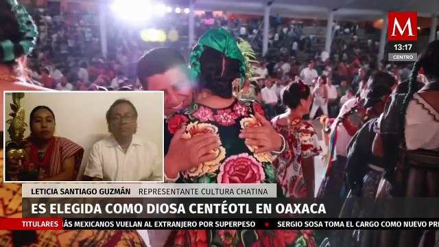 Leticia Santiago es elegida como Diosa Centeótl 2023, en Oaxaca