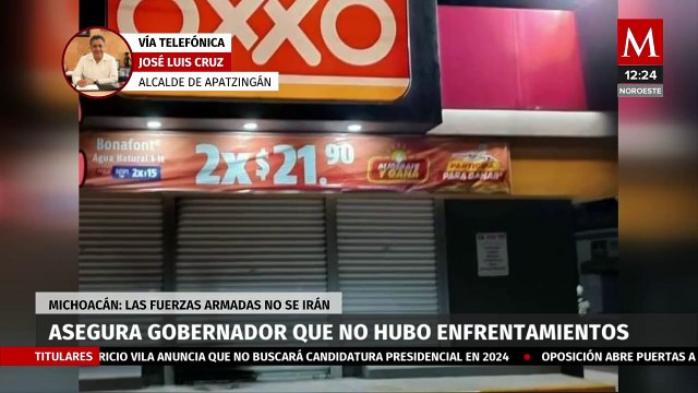 Hubo vehículos con blindaje artesanal implicados en enfrentamientos: alcalde de Apatzingán