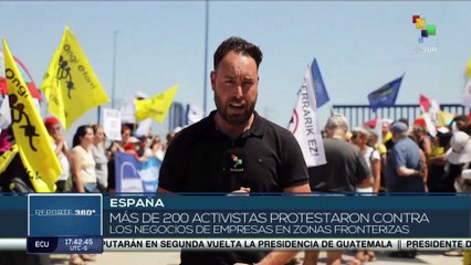 España: Más de 200 activistas protestan contra ilegalidades de las empresas en zonas fronterizas