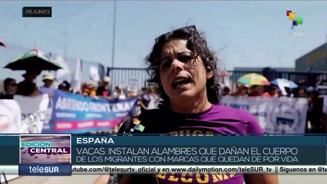 España: Cientos de activistas se manifiestan en solidaridad con los migrantes de la Valla de Melilla