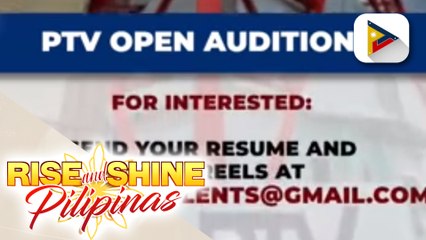 PTV, magsasagawa ng Open Auditions para sa mga nais maging reporter, host, at content creator