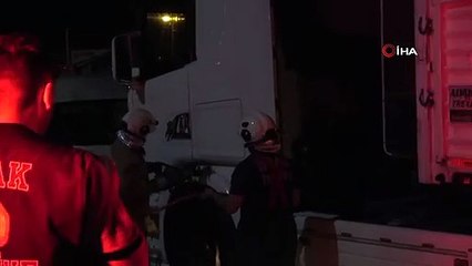 Uşak'ta Alkollü Tır Sürücüsü Polise Zor Anlar Yaşattı