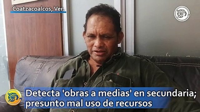 Padre de familia detecta 'obras a medias' en secundaria de Coatzacoalcos; posible mal uso de recursos