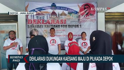 Relawan Saka Deklarasi Dukung Kaesang Pangarep Maju di Pilkada Depok
