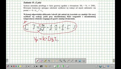SZYBKOŚĆ REAKCJI ZMIANA CIŚNIENIA. ZADANIE 15 CKE 2012 CZERWIEC. #chemia #chemistry
