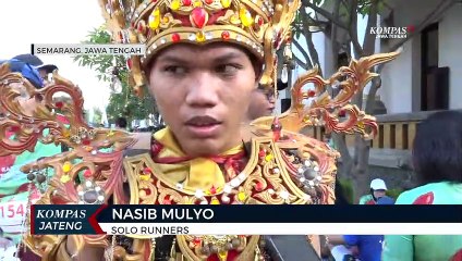 Kostum Unik Ramaikan Bank Jateng Friendship Run Semarang