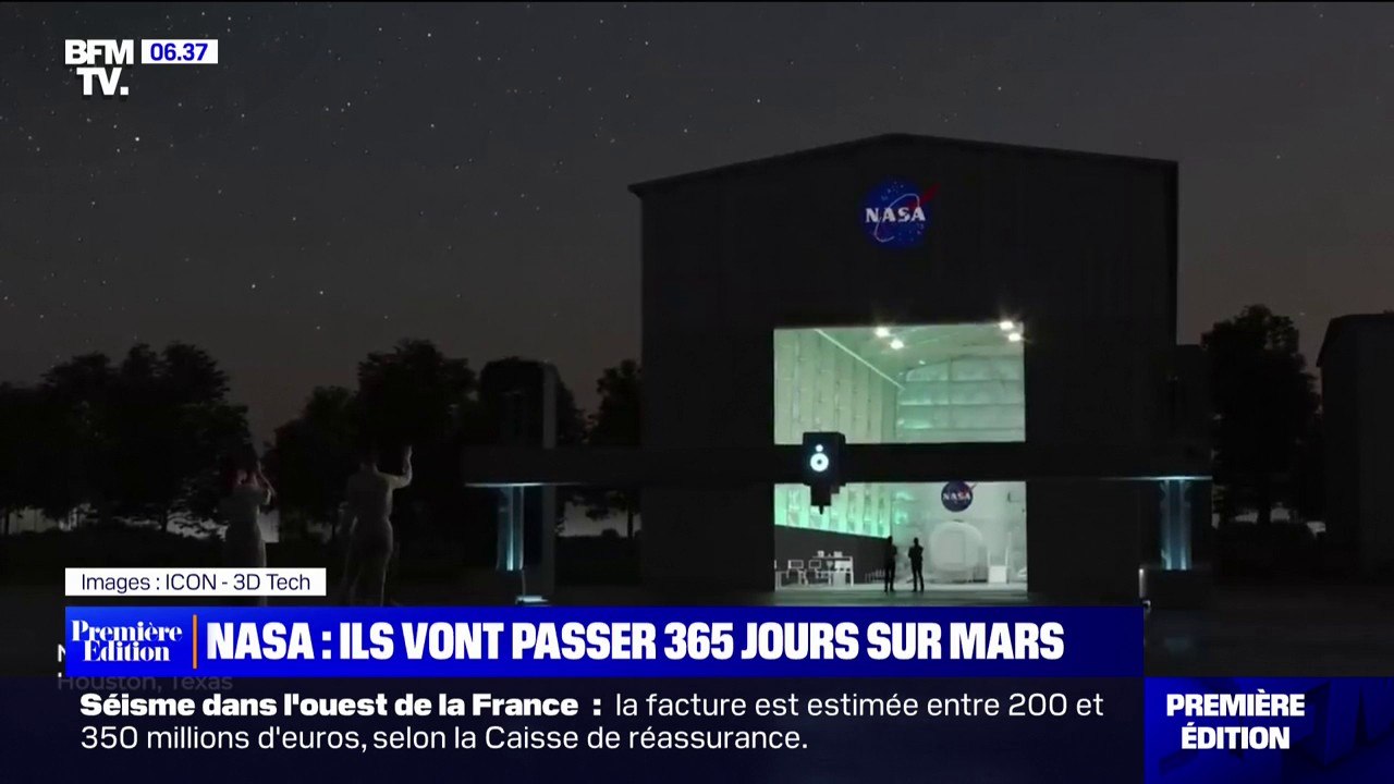 Quatre volontaires vont passer un an dans une installation qui simule la vie sur Mars