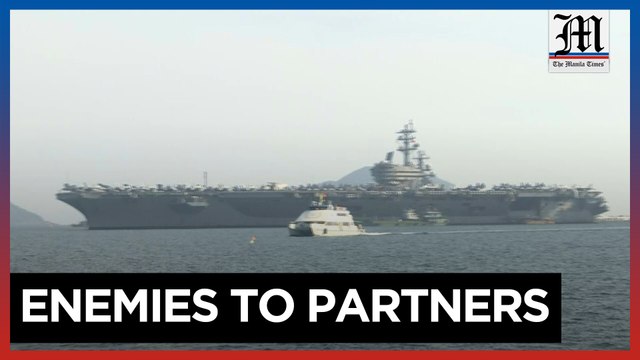 USS Ronald Reagan aircraft carrier conducts port call in Vietnam