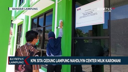 KPK Sita Gedung Lampung Nahdliyin Center Milik Mantan Rektor Karomani