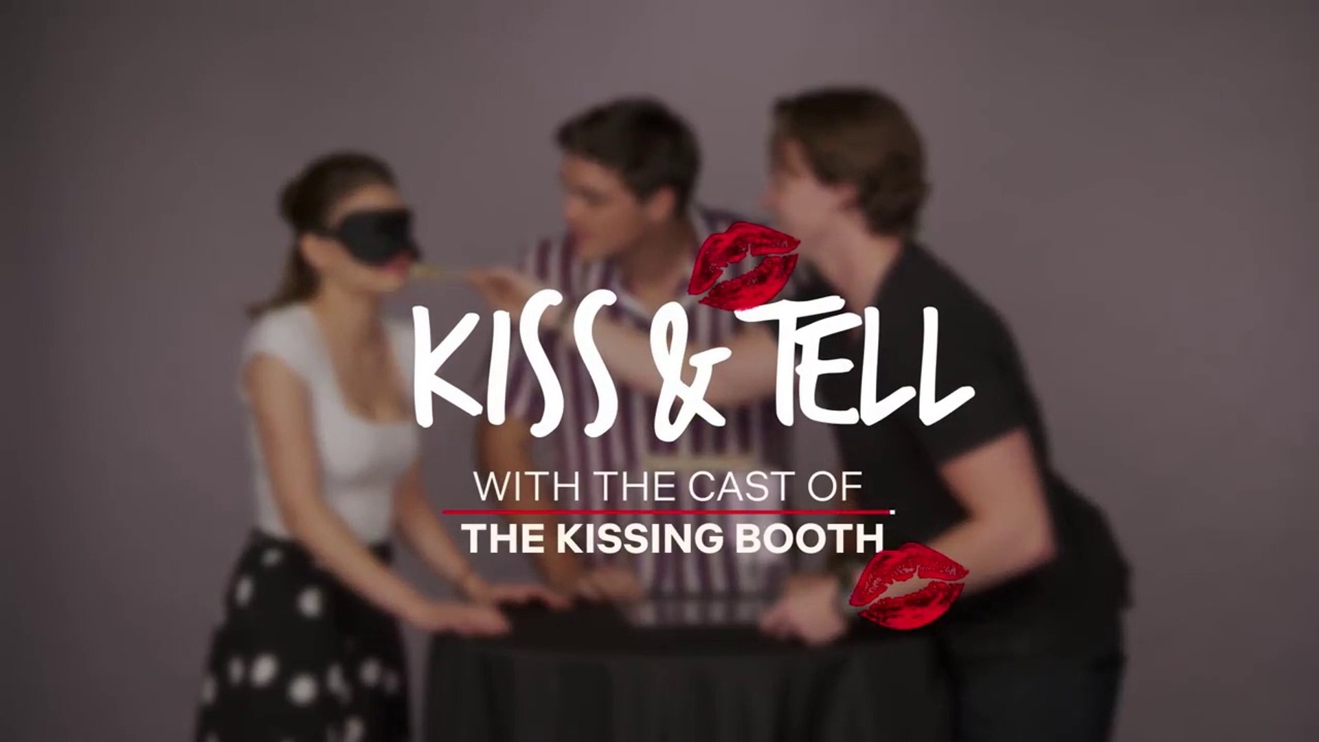 The Kissing Booth Cast Kisses A Hairless Cat NETFLIX Other Weird Stuff Kiss Tell Netflix