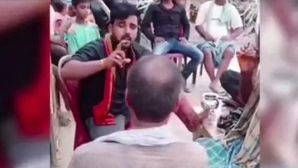 शराबबंदी फेल: ग्रामीणों के साथ जाम छलकाते सरपंच साहब का वीडियो वायरल