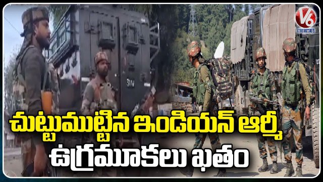 Indian Army Search Operation Continuation At LOC _ Jammu Kashmir _ V6 News