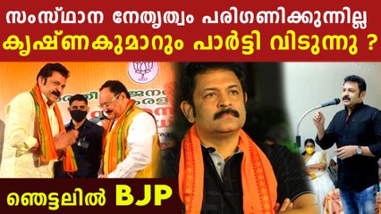 കേരള നേതൃത്വം പാടെ അവഗണിക്കുന്നു, കൃഷ്ണകുമാറും BJP വിടുന്നു ?