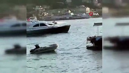 Burgaz Adası açıklarında kontrolden çıkan bot çarpıştı