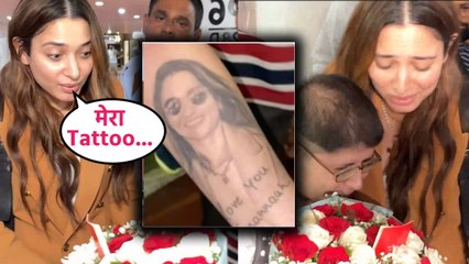 Tamannaah Bhatia के Fan ने बनवाया उनका Tattoo, ये देख रो पड़ी Tamannaah, Video viral! FilmiBeat