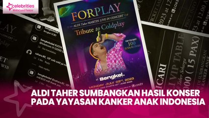 Aldi Taher Sumbangkan Hasil Konser pada Yayasan Kanker Anak Indonesia, Bikin Bangga!