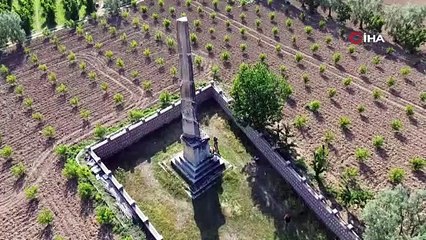 BURSA'DA ROMA DÖNEMİNE AİT MEZAR ANITI "OBELİSK"