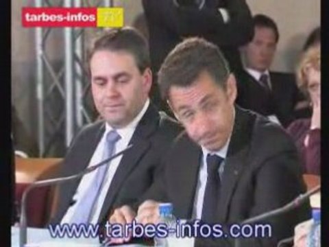 Tarbes visite du Président Sarkozy