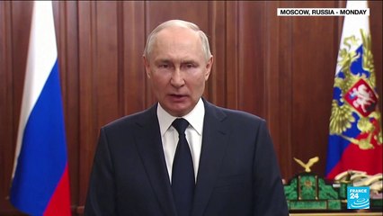 Putin accuses West of wanting Russians 'to kill each other' in mutiny