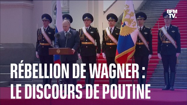 Vous avez arrêté la guerre civile : après la rébellion avortée de Wagner, Vladimir Poutine s'adresse aux soldats russes