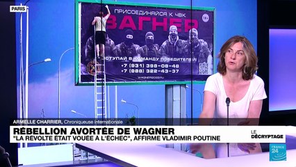 Rébellion avortée de Wagner : Vladimir Poutine s'est posé en garant de la paix intérieure en Russie