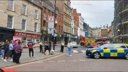 Northampton Market Square cordoned off