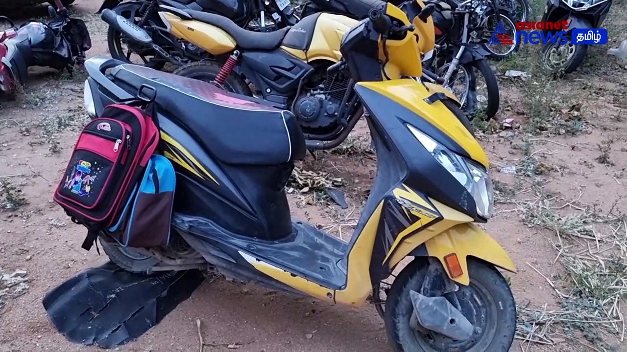 VIDEO | கண்டெய்னர் வாகனம் மோதி 7வயது சிறுவன் பலி!  பெற்றோர் மருத்துவமனையில் அனுமதி!