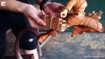 i Carved MIKASA Flying - with 3D Maneuver Gear - Attack on Titan [ 進撃の巨人 ] Wood Carving