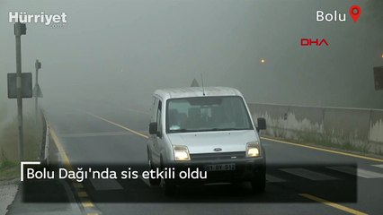 Bolu Dağı'nda sis etkili oldu