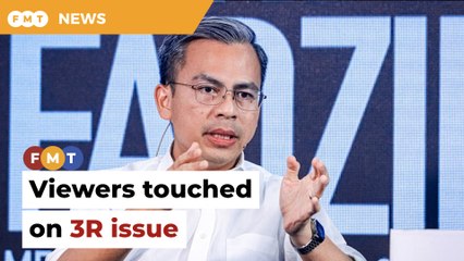 Viewers told off because they touched on 3R issue, says Fahmi