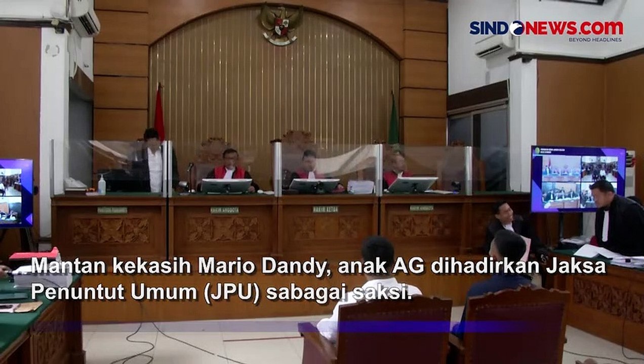 Anak AG Dihadirkan Jadi Saksi dalam Sidang Lanjutan Mario Dandy