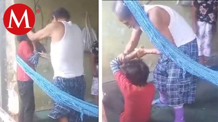 Rescatan a niño golpeado por su abuelo en Macuspana, Tabasco