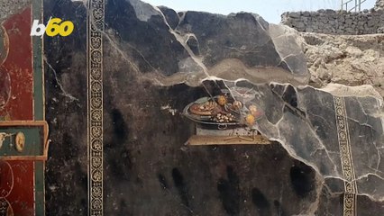 ‘Ancestor of Pizza’ Painting Discovered in Pompeii Ruins