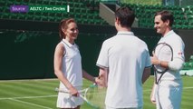 Roger Federer and the Princess of Wales go behind the scenes at Wimbledon