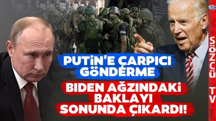 Biden Ağzındaki 'Wagner' Baklasını Çıkarttı! Putin'e Prigojin Göndermesi
