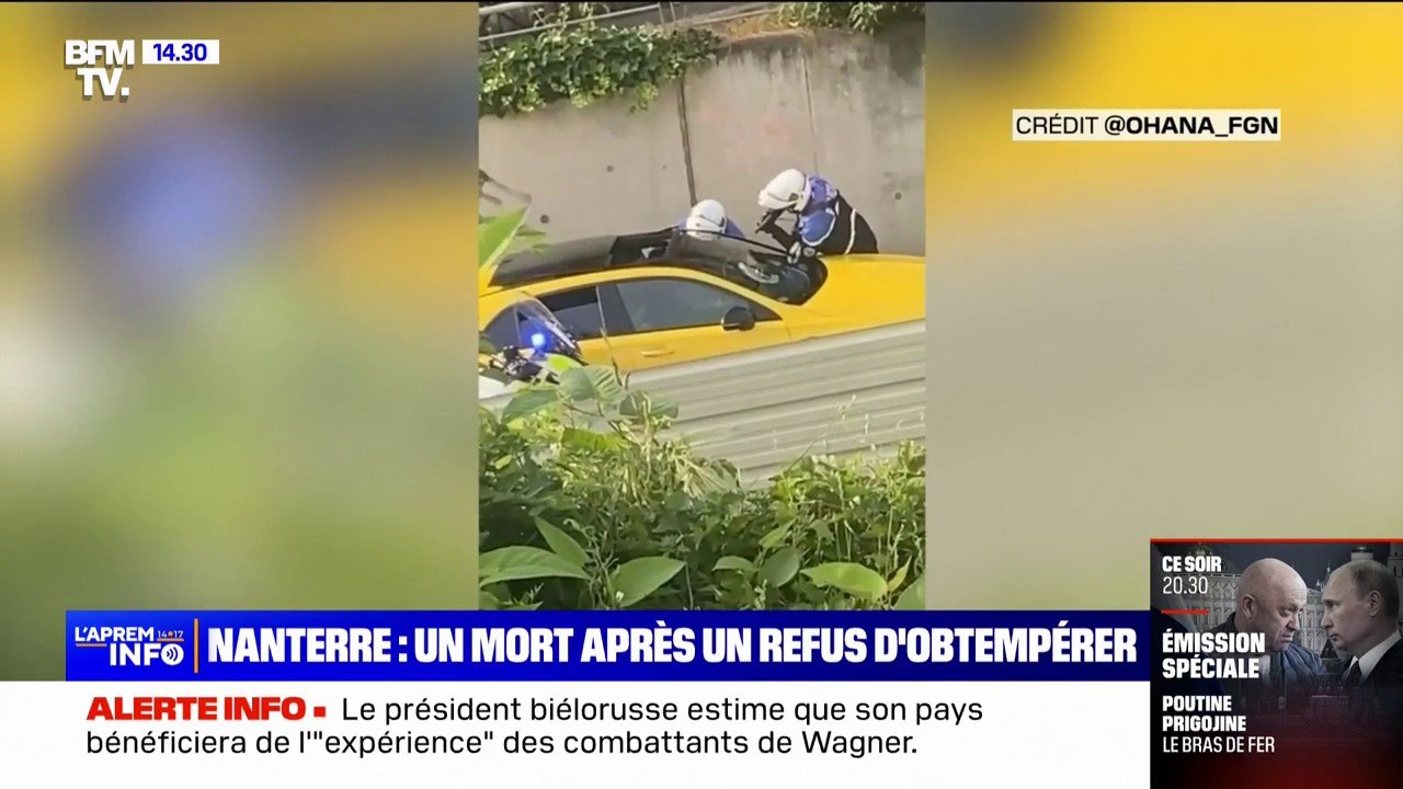 Refus d'obtempérer à Nanterre: la scène filmée par une témoin