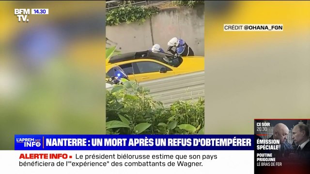 Refus d'obtempérer à Nanterre: la scène filmée par une témoin