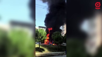 Buca'da çocuk parkı kundaklandı