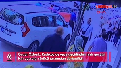 Oyuncu Özgür Özberk'in darbedildiği anlar kamera!