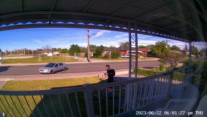 Pedestrian Gets To Safety As Car Skids