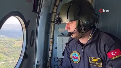 Bayram arifesinde helikopterli denetimle vatandaşların güvenliği sağlanıyor