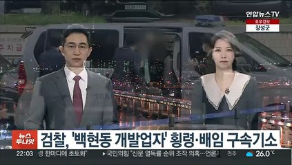 검찰, '백현동 개발업자' 횡령·배임 구속기소